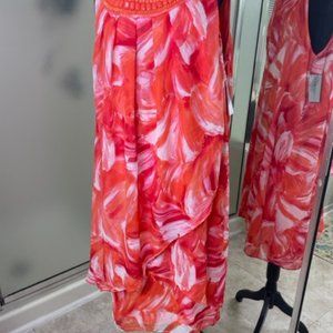 Catherine's Sleeveless Tangerine Dress - Size 1X
